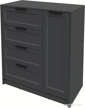 Тумба Интерлиния Концепт Тренд КТ-Т90 (антрацит/пепел)