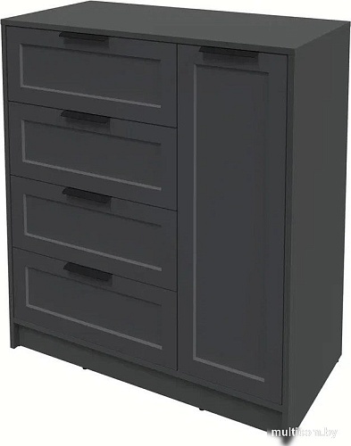 Тумба Интерлиния Концепт Тренд КТ-Т90 (антрацит/пепел)