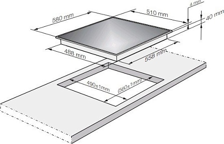 Варочная панель Zigmund & Shtain CNS 259.60 WX