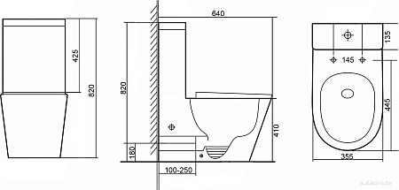 Унитаз напольный Grado GD-3205R