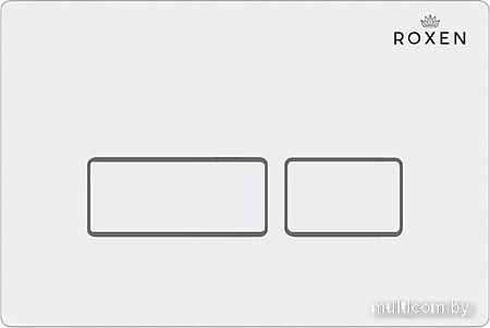 Унитаз подвесной Roxen Simple Compact в комплекте с инсталляцией StounFix Slim 6 в 1 920247 (кнопка: белый глянец)