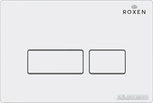Унитаз подвесной Roxen Simple Compact в комплекте с инсталляцией StounFix Slim 6 в 1 920247 (кнопка: белый глянец)