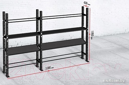 Стойка/стеллаж Spektr Sport 3180x430x1950 (2 секции)
