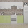 Кухня ВерсоМебель ЭкоЛайт-5 2.4 (белый/нежно-зеленый)