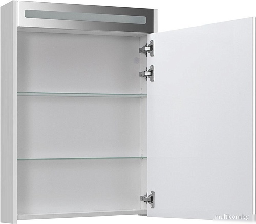 Belux Шкаф с зеркалом Бристоль ВШ 60 (1, белый глянцевый)