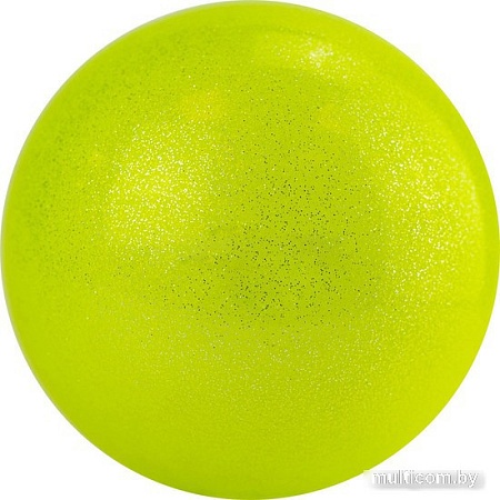 Мяч для художественной гимнастики Torres AGP-19-03 (желтый/блестки)