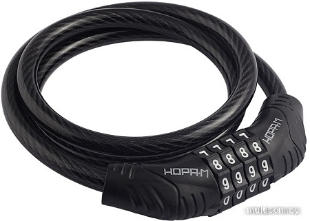 Тросовый велосипедный замок Нора-М 21 (6мм x 0.8м)