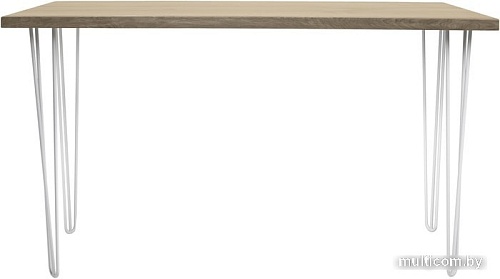 Кухонный стол Buro7 Грасхопер 150 (классика, дуб беленый/белый)