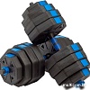 Набор гантелей с грифом для штанги VictoryFit VF-DН400 2x20 кг