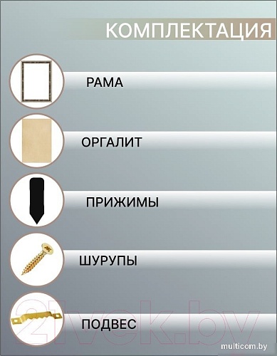 Фоторамка Декарт 50x70 8Л3600 (коричневый с золотом)