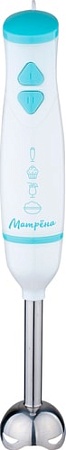 Погружной блендер Матрена MA-053 (белый/голубой)