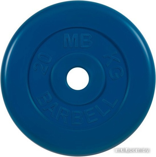 MB Barbell Стандарт 51 мм (1x20 кг, синий)