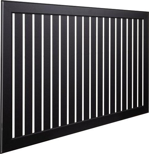 Декоративный экран Стильный дом De Luxe реечный 120х60см (черный)
