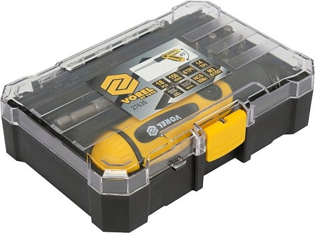 Набор отвертка с битами Vorel 27630 (19 предметов)