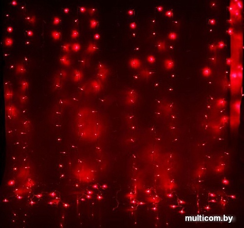 Световой дождь Luazon Led-360 (2x1.5 м, красный) [1080464]