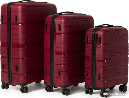 Чемодан-спиннер Pride PP9802 (L, бургунди)