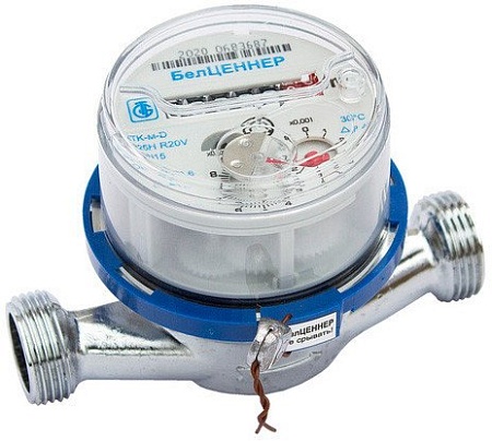 Счетчик воды БелЦЕННЕР ETK-м-D Ду 15 Qn 1.6
