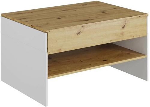 Журнальный столик НК-Мебель Modo 71716203 (артизан/белый матовый)