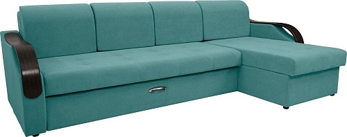 Сириус Лидер-6 с оттоманкой НПБ 300x165 (Eva 28 велюр зеленый)