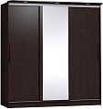 Шкаф-купе Глазов Strike 2000 ЛДСП с зеркалом (венге)