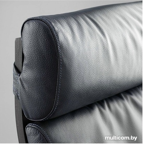 Интерьерное кресло Ikea Поэнг (черно-коричневый/глосе темно-коричневый) 292.514.65