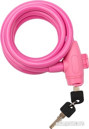 Тросовый велозамок Rexant 79-0314 150 см (розовый)