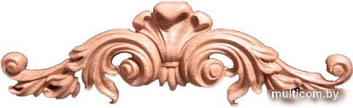 Накладка декоративная для мебели Красная звезда №53 Пальметта (Э01, слоновая кость)