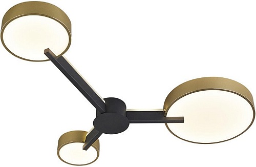 Припотолочная люстра Escada 10209/3LED (золото/черный)