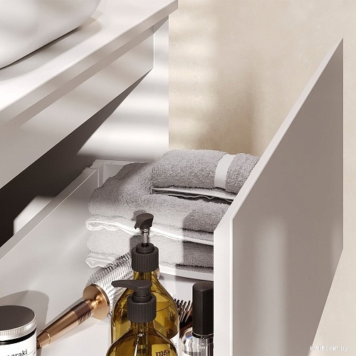 Belux Тумба под умывальник Luna НП 100-02 (18, белый матовый)