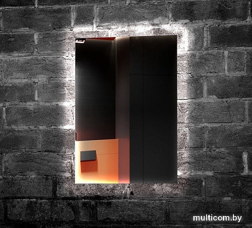 Пекам Зеркало LED GretaFly-80x90dpcl (взмах руки/подогрев/часы)