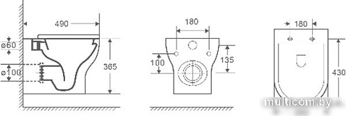 Унитаз WeltWasser Erlenbach 004 GL-WT (белый глянец)