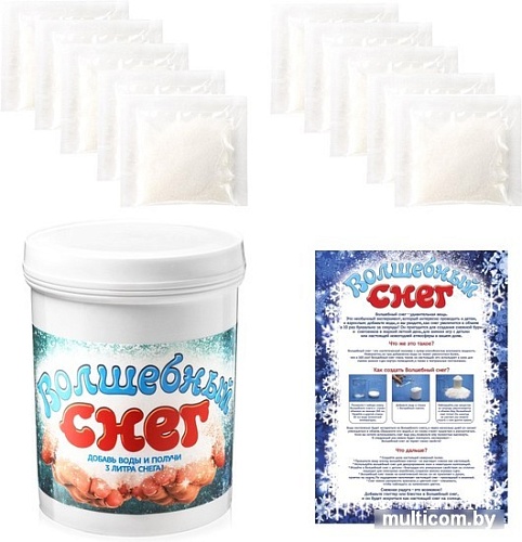 Набор для опытов Волшебный снег 100 г ms-14 (3 литра снега)