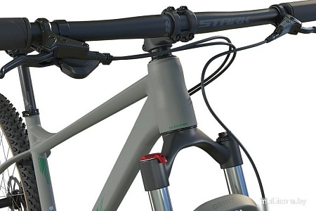 Велосипед Stark Hunter 29.2 HD р.17.5 2025 HQ-0017827 (серый матовый/зеленый, разобранный)