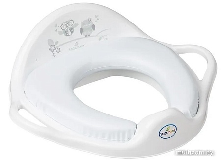 Детская накладка на унитаз Tega Совы (мягкая, белый)