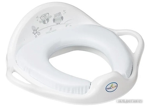 Детская накладка на унитаз Tega Совы (мягкая, белый)