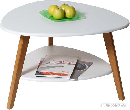 Журнальный столик Калифорния мебель Бруклин (белый)