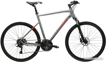 Велосипед Kross Evado 4.0 XL/23" 2024 (графит/красный глянцевый)