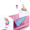 Кроватка для кукол Mary Poppins Единорог с каруселькой 67421