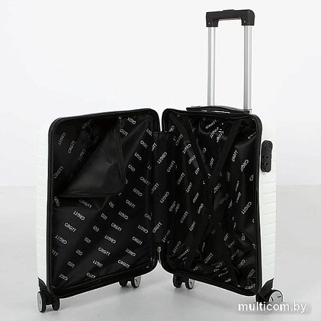 Чемодан-спиннер Grott 227-PP006-20 (белый)