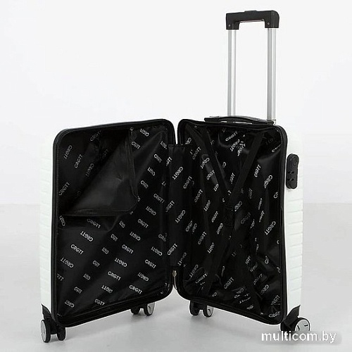 Чемодан-спиннер Grott 227-PP006-20 (белый)