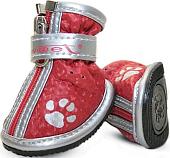 Ботинки для животных Triol YXS087-2 12241083 (красный с лапками)