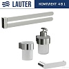 Набор аксессуаров для ванной Lauter 21TS3018 + 21TS3020 + 21TS3012 + 21TS3003 (Chrome, 4 предмета)