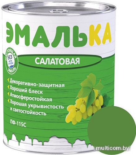 Краска Эмалька ПФ-115 С 0.9 л (салатовый)