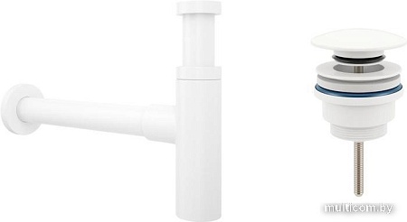 Сифон Wellsee Drainage System 182123003 (сифон, донный клапан, матовый белый)