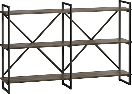 Стеллаж LoftyHome Бервин Рант 160 (серый/черный)