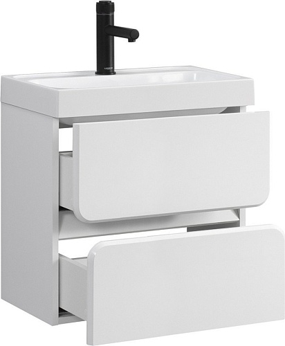 Belux Тумба под умывальник Бостон НП 50-02 (1, белый глянец)