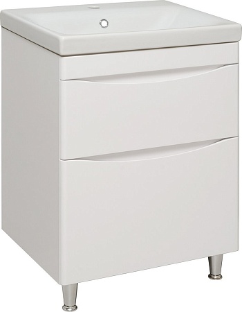 Runo Тумба под умывальник Афина 60 (напольная, белый)