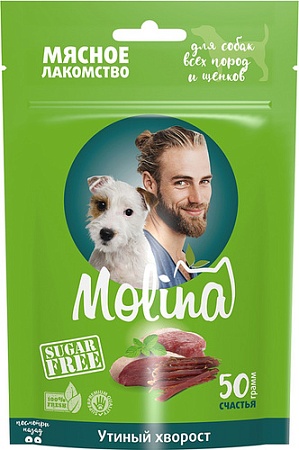 Лакомство для собак Molina для всех пород и щенков Утиный хворост 50 г