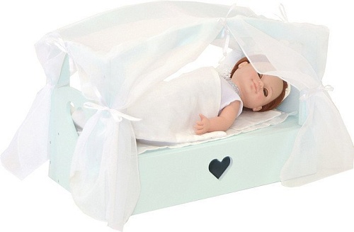 Кроватка для кукол Paremo Любимая кукла Аквамарин PFD120-82
