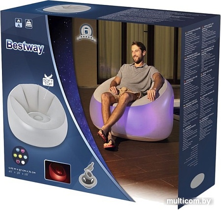 Надувное кресло Bestway Luxury Outdoor LED 75086